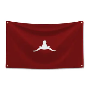 OU Texas Horns Down Football Dorm Flag For Bedroom, Lightweight Tapestry