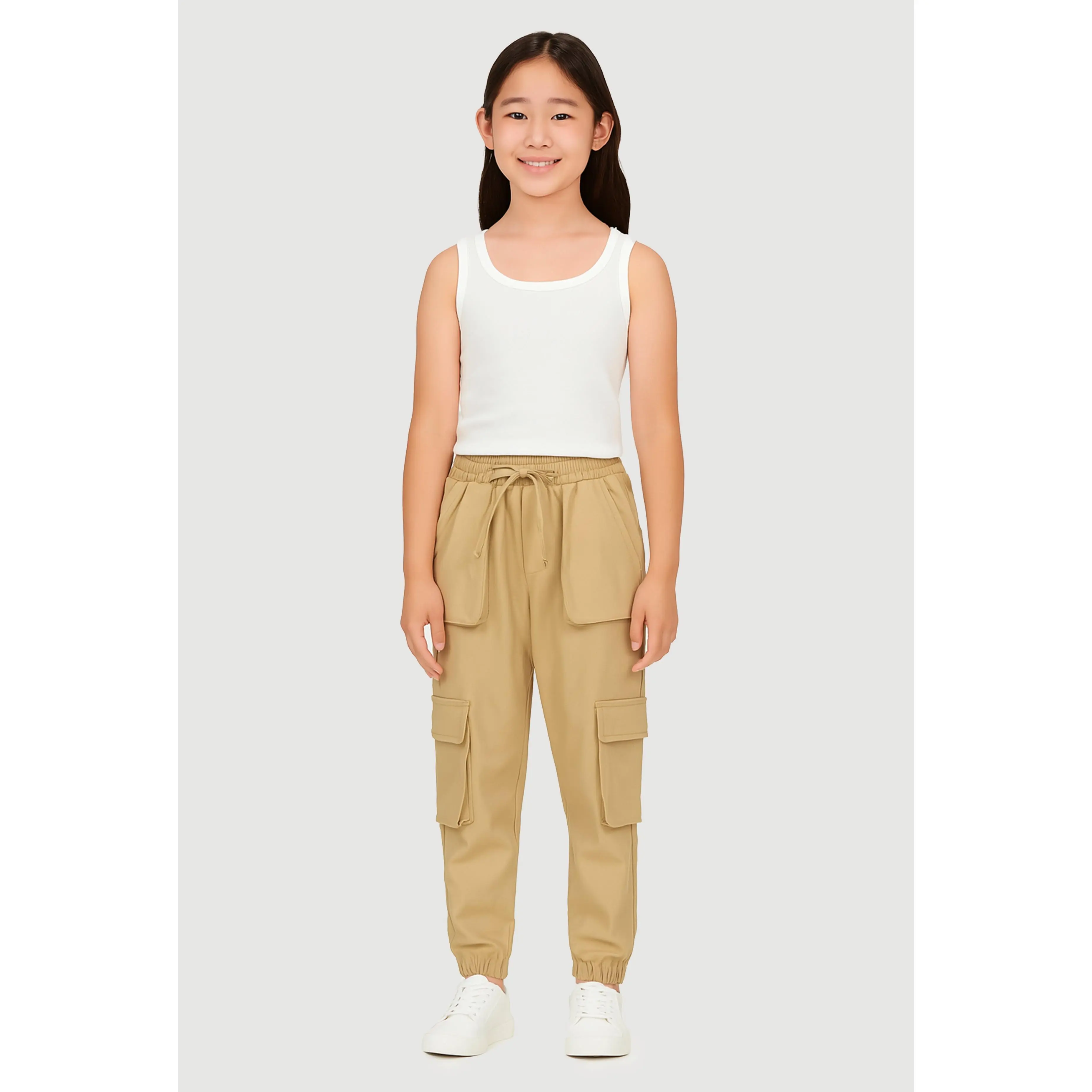 Girls Hyper Stretch Cargo Joggers