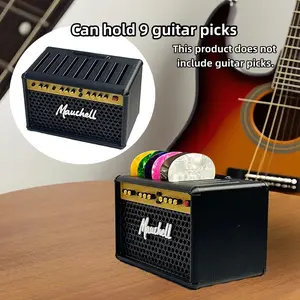Portable Vintage Speaker Guitar Pick Holder with Gift for Guitar Lovers，guitar accessories，guitar pick case，guitar pick holder，guitar，guitar picks，guitar gifts，music gifts，desk decor，room decor，christmas gifts birthday gift3D printing ，arts and crafts