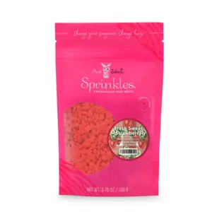 Pink Zebras Fresh Sweet Strawberry 3.75 oz sprinkles.