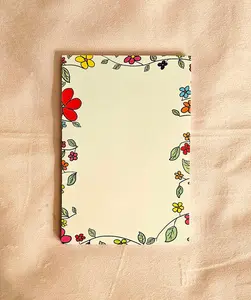 Colorful Midnight Flower Notepad