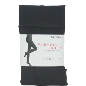 Black Fleece Lined Tights