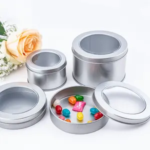 2pcs-Reusable Iron Dessert Containers, Transparent Design, Perfect for Tiramisu and Cakes, Ideal for Collectibles and Small Figurines