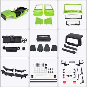 313mm 12.3in Wheelbase Hard Plastic Pickup Body Shell Unassembled Kit for 1/10 RC Crawler Car Axial SCX10 90046 Jeep Wrangler