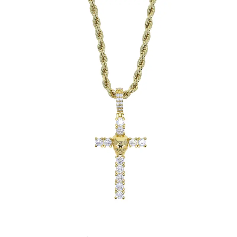 Skull Golden Cross
