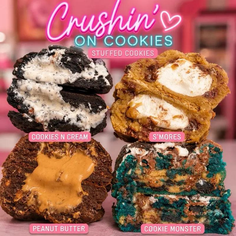 Chocolate lover box - 4 stuffed chocolate cookies Chocolate lover box - 4 stuffed chocolate cookies
