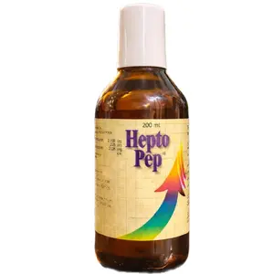 Hepto Pep Liquid Syrups 200 mL Multivitamin Supplement for Dietary Support and Nutrient