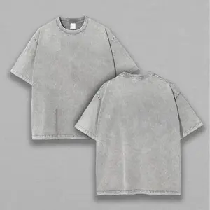 Plain washed T-shirt, no pattern, simple style Oversize Lightweight Acid Washed Tee anime lover, anime merch