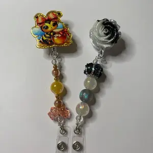 Badges w/beads - Decorative Badges with Beads