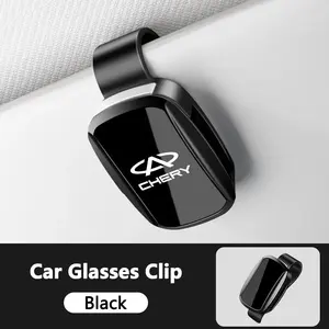 Car Sunshade Sunglass Holder, and Square Design, Compatible with Chery Models, Essential Car Accessory