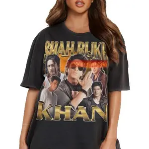 Shah Rukh Khan Vintage Graphic T-Shirt – Retro 90s Fan Tee