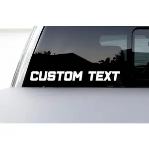 Custom Text Vinyl Decal | Car Window Banner Personalized Username JDM Drift Sticker Business