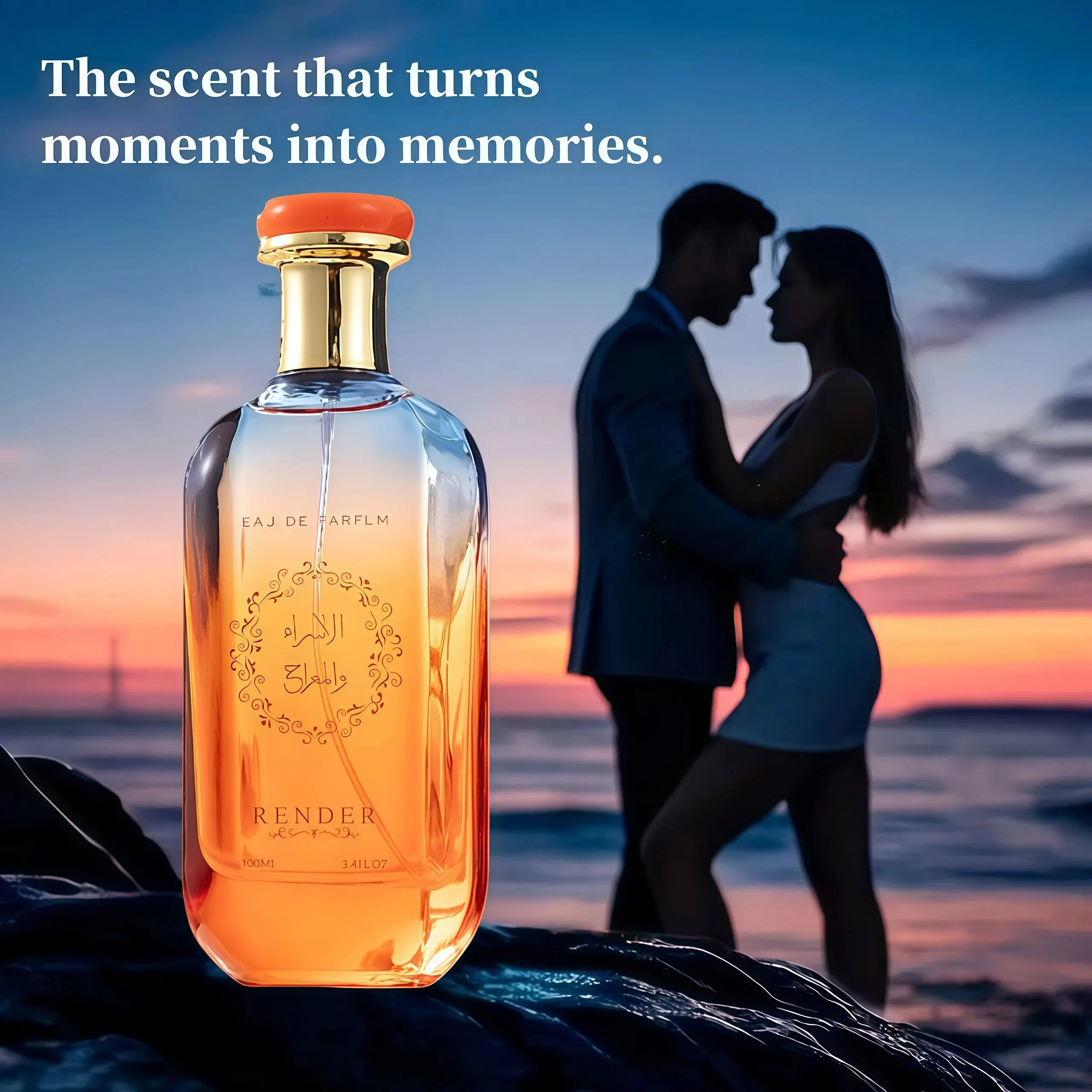Unisex Arabian EDP Perfume - Long-Lasting Liquid Fragrance with Fresh Oceanic & Gourmand Accord, 3.4 fl oz (3 to 3.9 fl oz Range), Alcohol-Containing, Limited Edition for Day/Night Wear