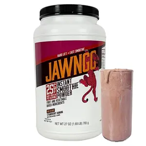 Jawngo Strawberry Protein Smoothie Powder – 25G Whey Protein + Real Fruits & Vegetables – Blueberry, Strawberry, Banana, Spinach, Turmeric, Coconut Milk – Smooth Texture, Great Taste – 15 Servings