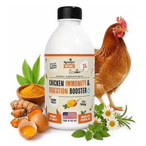 Chicken Immunity & Digestion Booster, Omega-3 Poultry Vitamins & Digestive Supplement for Chickens, Supports Immune Health, Gut Function & Overall Flock Wellness