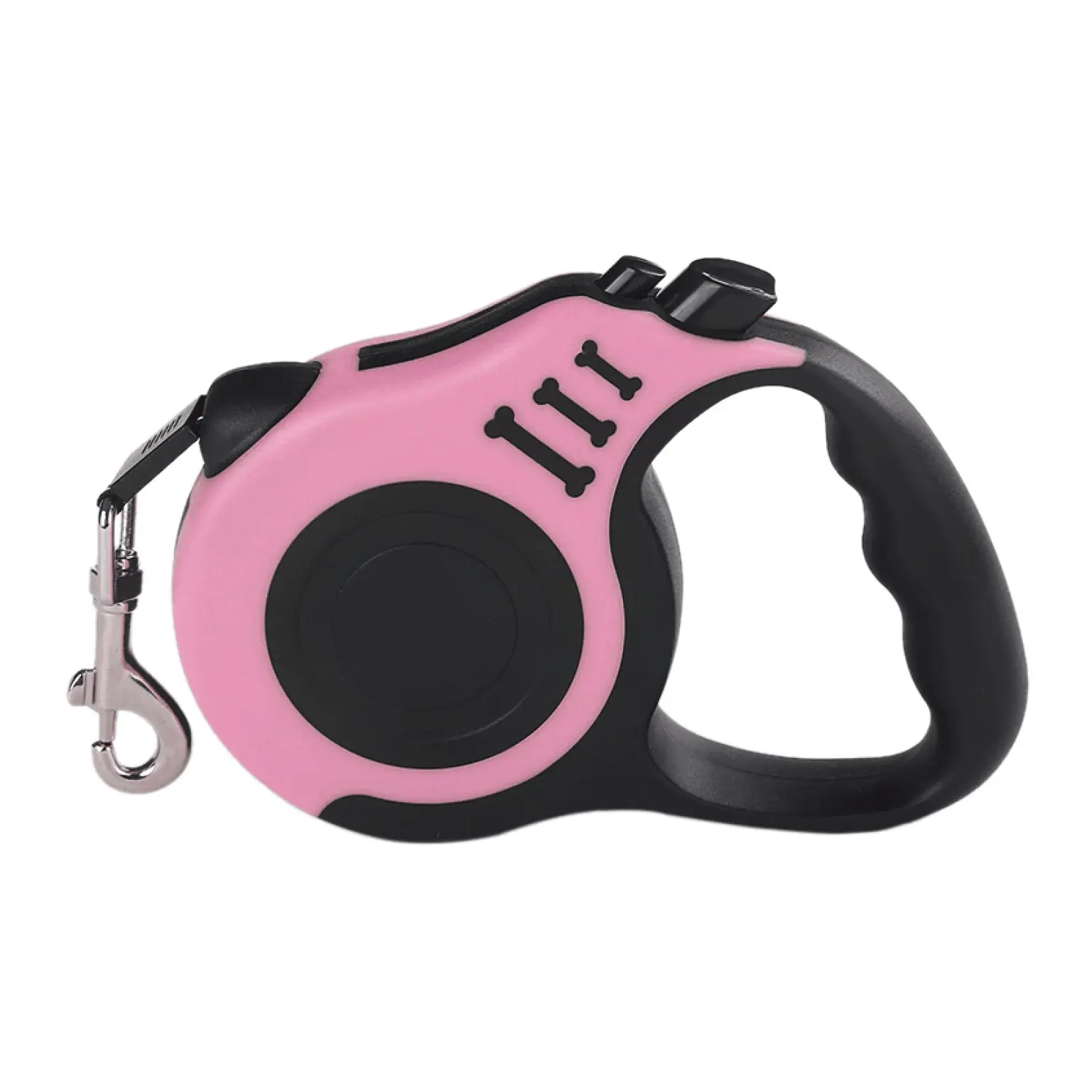 Retractable Dog Leash - 16.5FT Pet Leash, Automatic Walking Lead for Small Medium Dogs - Durable Nylon Tape, Comfort Grip, Lock & Brake System - Red
