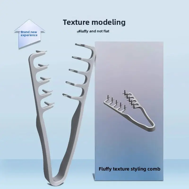 2pcs Mens Root Lift Hair Comb Easy At Home Hair Styling Tool For Flat Bangs and Hair Roots Conceals Hair Part Shapes Face Lightweight Durable No Pulling No Damage Simple Daily Use Work Travel Natural Clean Neat Look Effortless Grooming Tool
