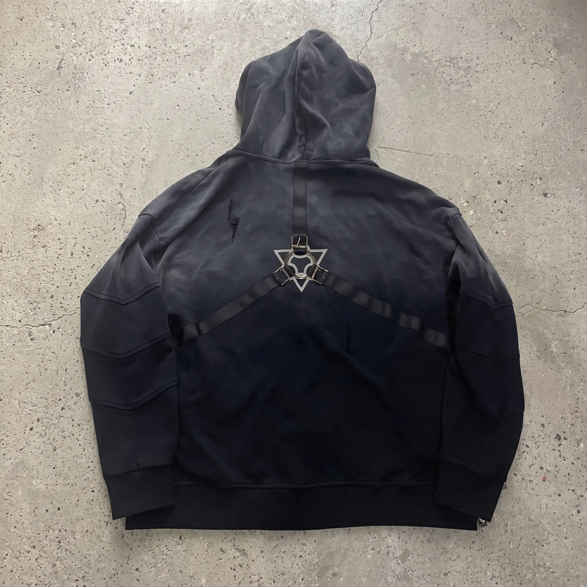 Gachiakuta Inspired Wasteland Jacket | Distressed Mens Japanese Streetwear Zip-Up Hoodie Coat