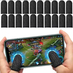 20 Pieces Gaming Finger Sleeves - Perfect Touchscreen Glide - Thumb Sleeve for Mobile Games - Dedales Gamer Profesionales - Phone Accessories