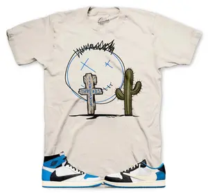 Sneaker Tees To Match Retro 1 Fragment Travis AJ1 - ST Cactus Shirt