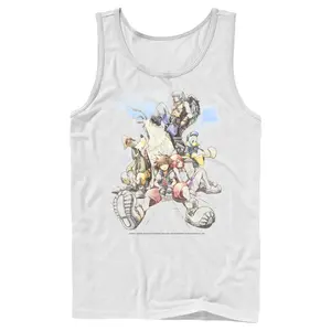 Men's Kingdom Hearts Final Mix Box Art Tank Top