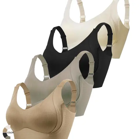 dailydrip Women's Solid Wireless Push Up Bra, Casual Comfortable Breathable Bra, Women's Lingerie for All Seasons   Solid Color Wirefree Bra Cofnfy Bra Minimalist wirelessbrareview  wirelessbras comfortablebras  everydaybra  outfits wirelessbra dailywear