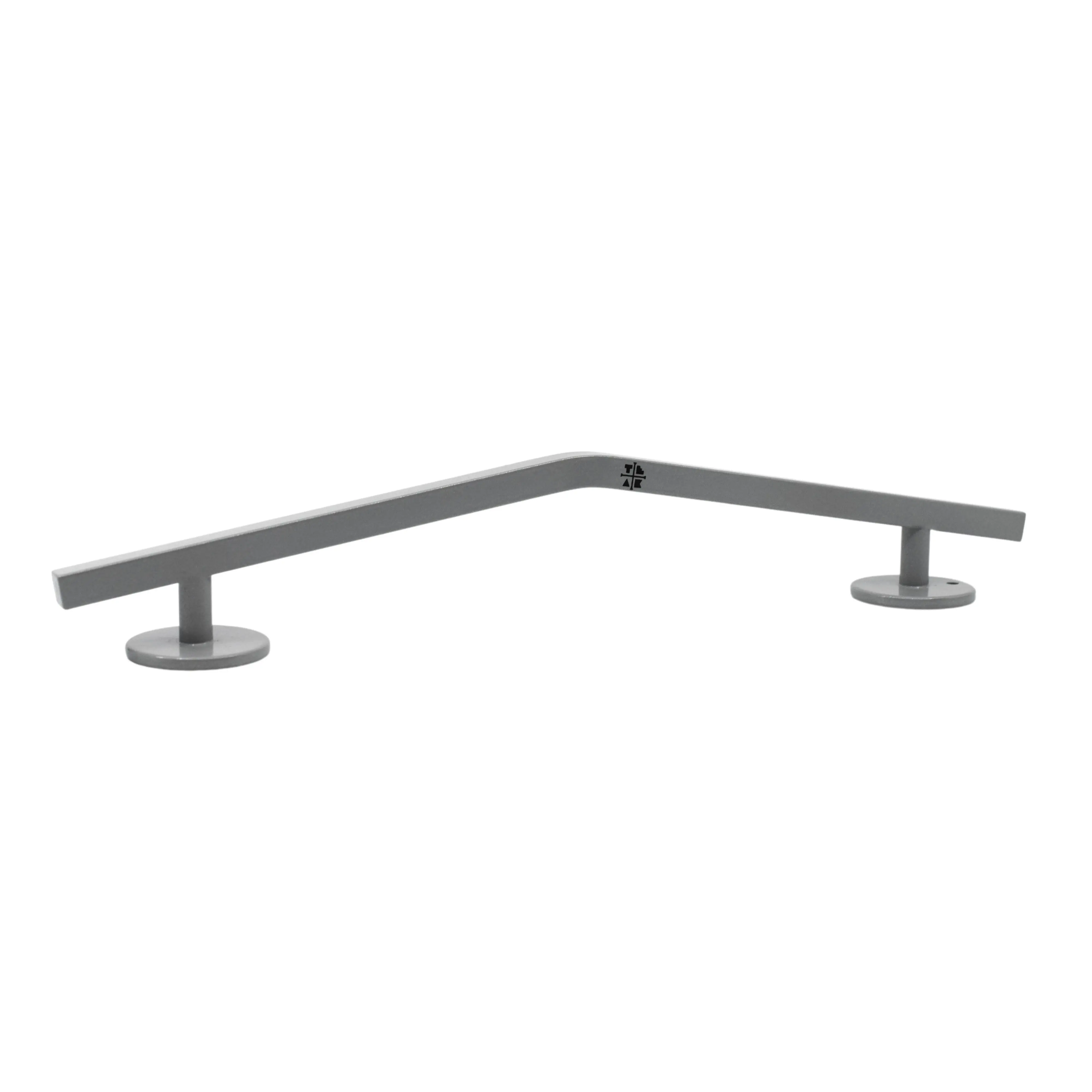 Straight, Mellow Peak Style Fingerboard Rail, 12" Long - Steel Construction - Silver Grey