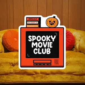 Spooky Movie Club Sticker | Horror Movie Sticker | Horror VHS Tape Sticker | Retro Horror Sticker, Birthday Gift, Funny Friends Gift, Christmas Gift, GIfts For Halloween