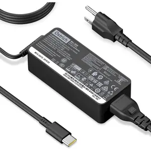 Charger Compatible with Lenovo Laptop Computer Thinkpad Yoga Chromebook USB C Laptop Charger 65W 45W