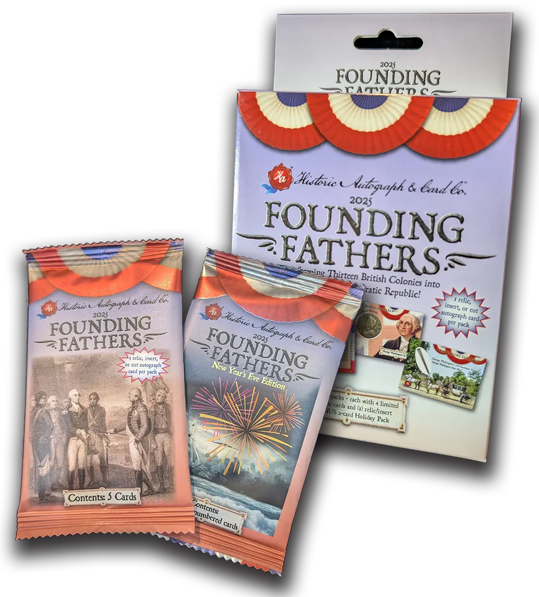 2025 Founding Fathers Box - 5 pack box - Historic Autograph Company