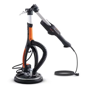 Drywall Sander, 800W Brushless Motor Electric Sander, Variable Speed 1000-2300 RPM Wall Sander, Foldable Ceiling Sander with Double-Deck LED Lights, Extendable Handle, 12 Sanding Discs