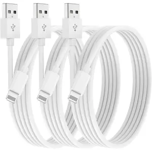 3Pack 10 FT USB to Lightning Cable, Extra Long Fast Charging Cord 10 Ft Compatible with iPhone 14 13 12 11 Pro XR 8 7 6s Plus