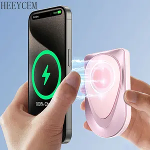 Magnetic Wireless Power Bank – Magnetic Portable Wireless Charger, Supports Fast Charging, Ultra-Slim 10000mAh USB-C Power Bank with Magnetic Connector and Wireless Charging. USB Powered, Perfect for Travel and Home Use.