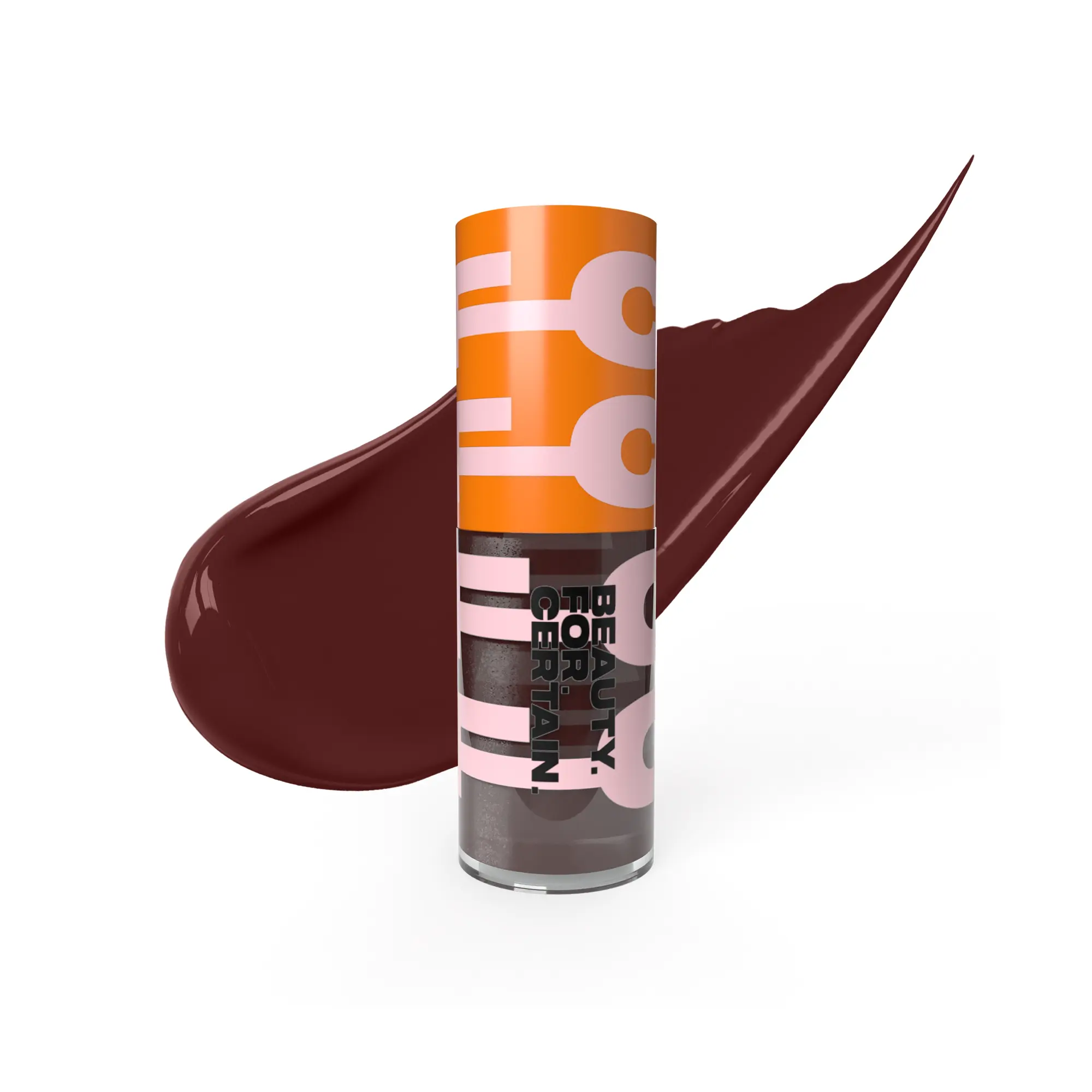#23: Mahogany Brown Color - Matte Liquid Lipstick, One-Swipe Pigment, Long-Lasting, Matte Finish