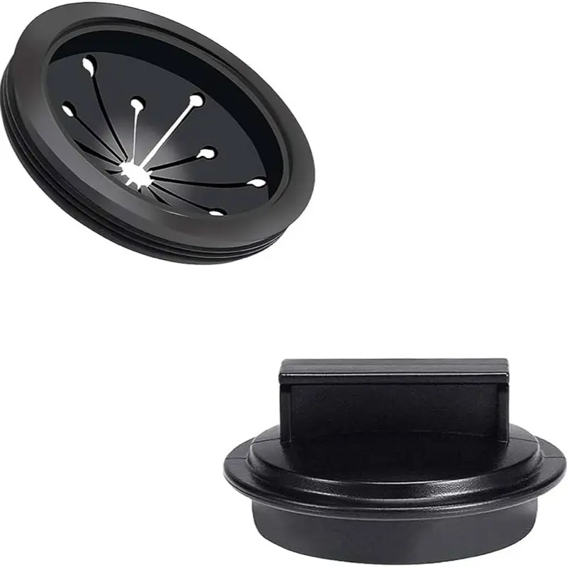 Waste King EZ Mount Garbage Disposal Stopper & Splash Guard Black 1025