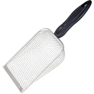Beach Mesh Shovel, Sand Sifter Shell Collecting Tools Sand Scooper for Picking Up Shells,  Litter Scoop,