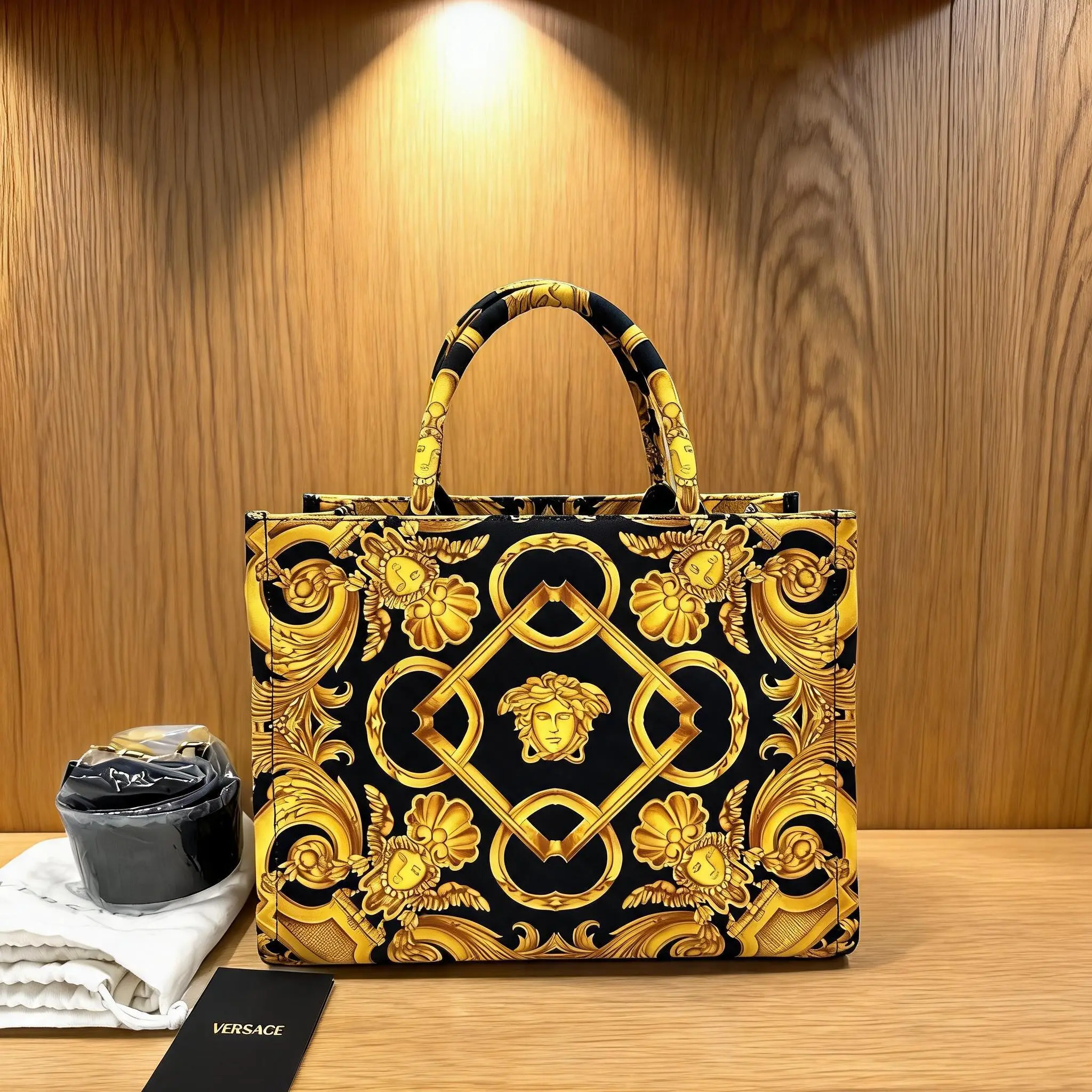 Pre-owned VERSACE Canvas Shoulder Bag C0813588618