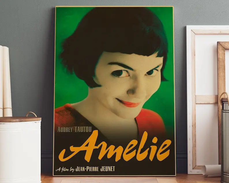 Amelie Poster Amelie Print, Wall Art, Amelie Movie Poster, Movie Print, Movie Art