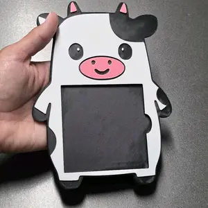 Cow 3D Printed Sticky Note Holder Made With Durable PLA Material Ideal For Teacher Gift Or Office Decor Fun Design