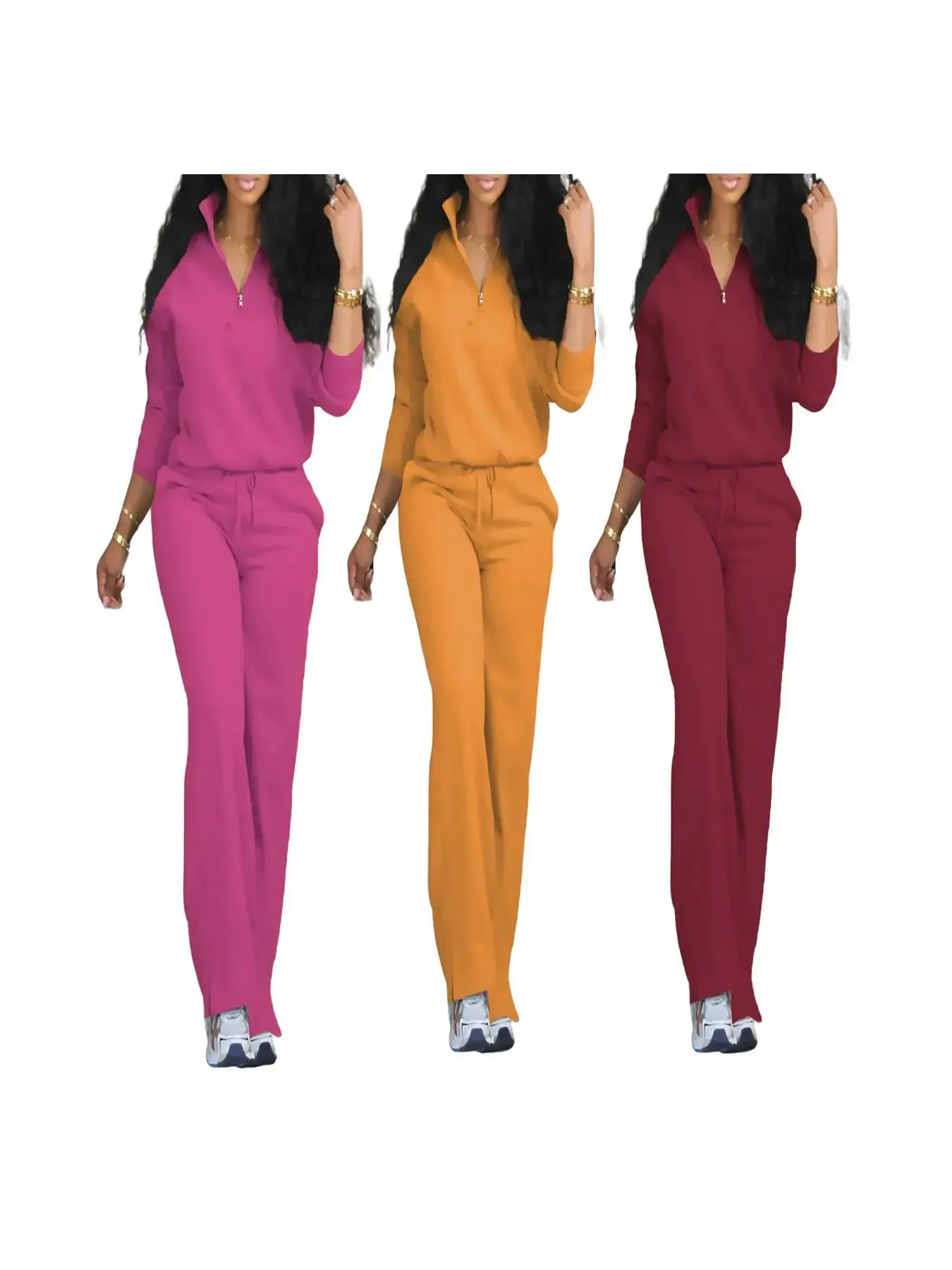 Hot Pink*1 pc+Orange*1 pc+Burgundy*1 pc