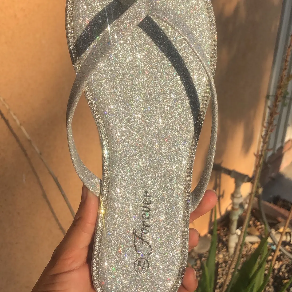 Glitter sandals