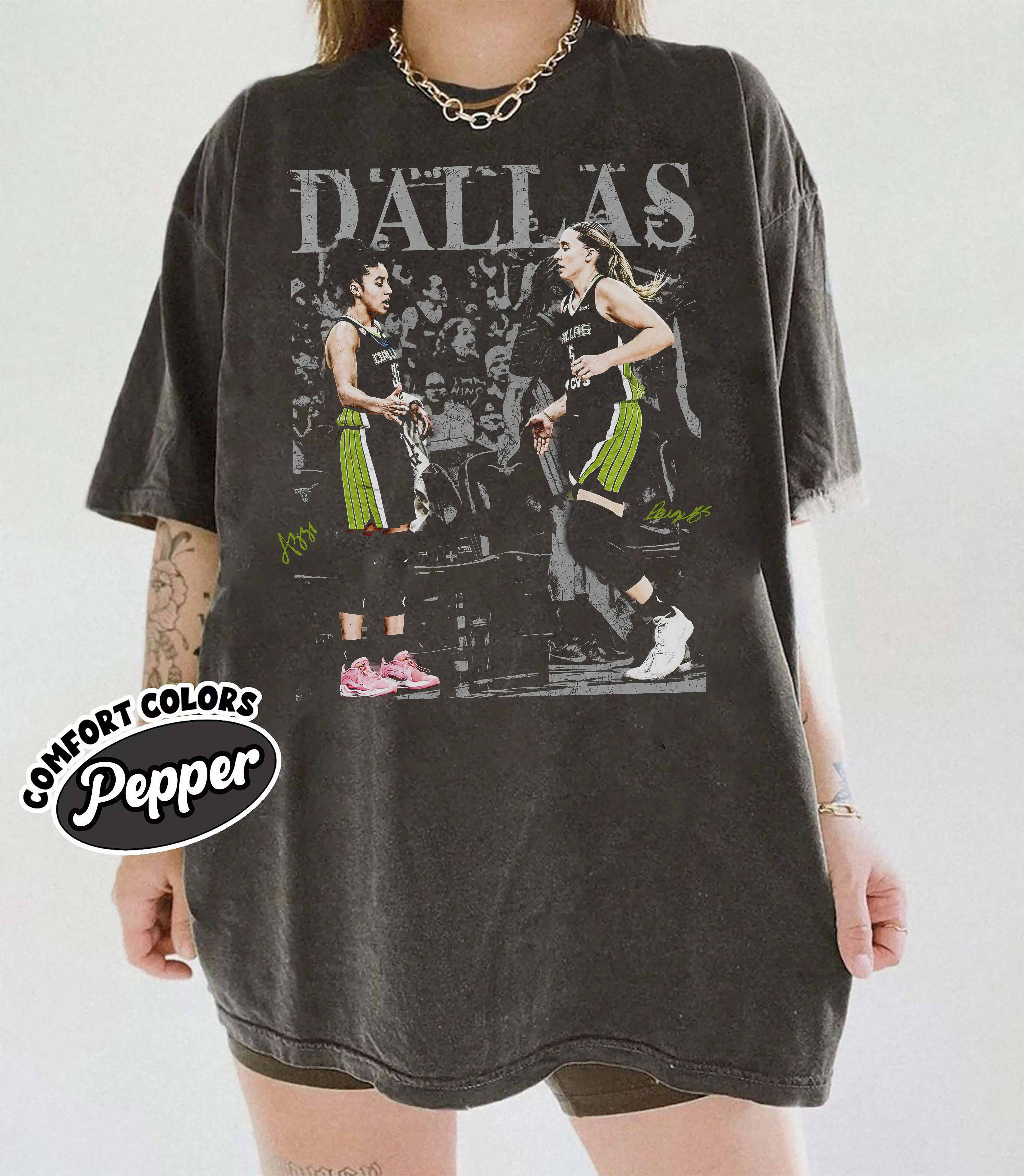 Dallas Basketball Women's Tee, Azzi Fudd Paige Bueckers Shirt, Game Day Fan Gift
