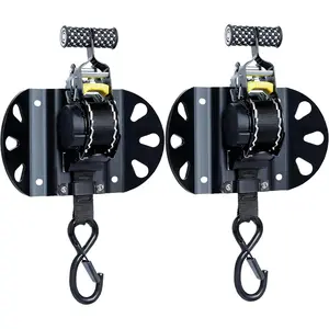 Retractable Ratchet Straps for 2015-2026  F150 Accessories, 2 count Heavy Duty Self Retracting Tie Down Straps, 1 Inchx10  Auto Retract  Bed Securing System, 1,500LB Break Strength