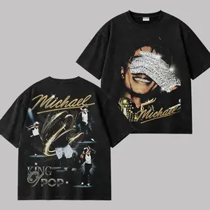 Michael Jackson V3 “King of Pop” Vintage Washed T-Shirt, Classic Pop Music Graphic Tee, Retro Washed Cotton Shirt, Iconic MJ Fan Merch, Oversized Streetwear Graphic Tee, 90s Music Legend Inspired Outfit JPA