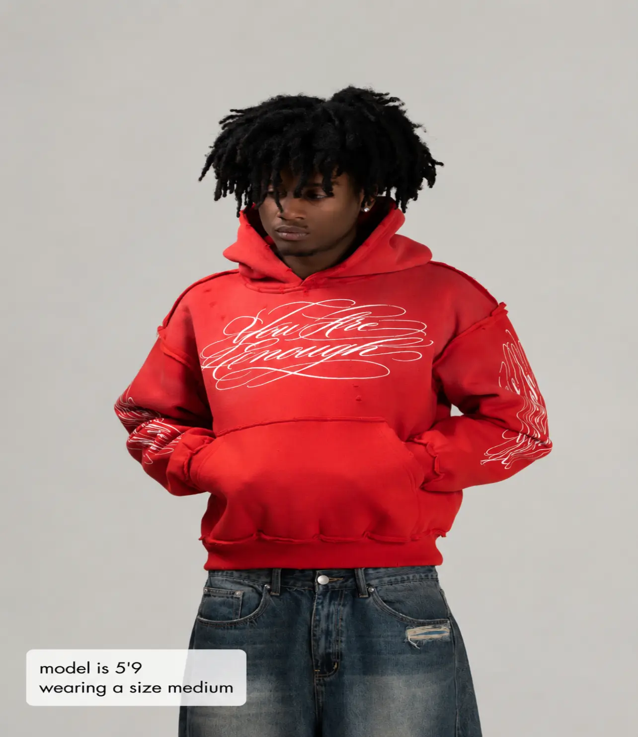 Calligraphy Hoodie - Red