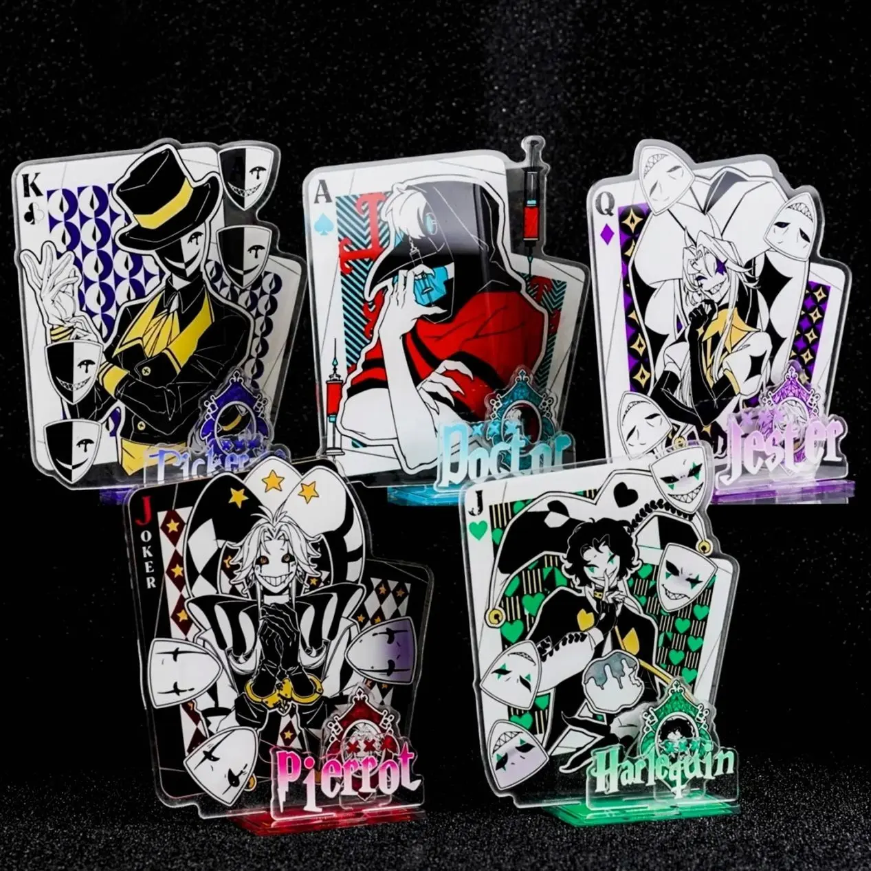 The Freak Circus Pierrot  Acrylic Standee Set | Desk Decor Gift For Her