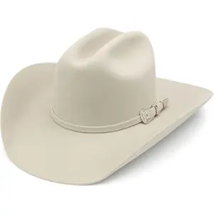 El Cattleman Handmade Cowboy Hat – 100X Bolivian Wool Felt, Premium Western Hat, 4 5/8" Crown, 4" Brim, Made in Mexico