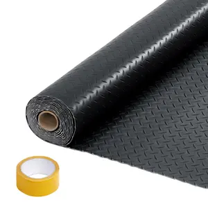 Garvee Garage Floor Mat 7.5x20 FT, 2.8mm Thick PVC Garage Floor Roll Cover, Non Slip Diamond Plate Surface, Full Protection for SUV Truck Car Parking, Indoor Garage Flooring, Workshop Mat