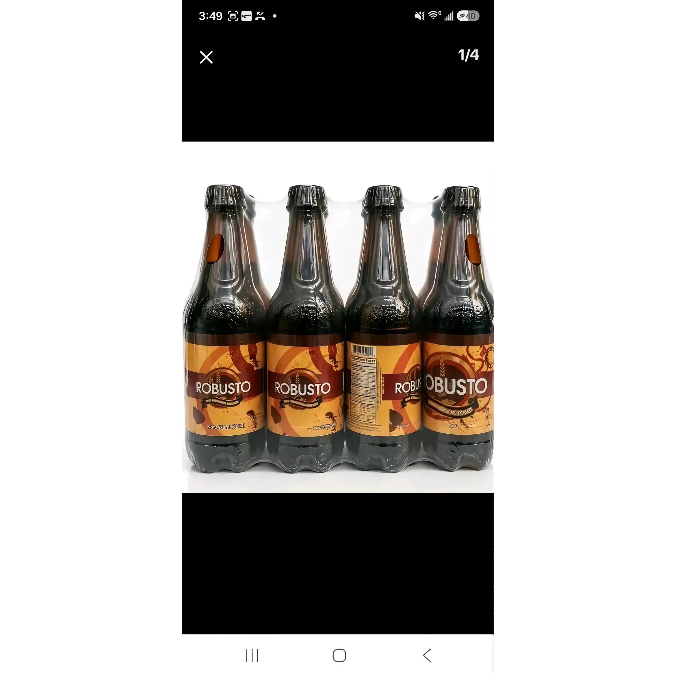 Robusto Malt - 4-Pack of Robusto Malt Beverages in Glass Bottles