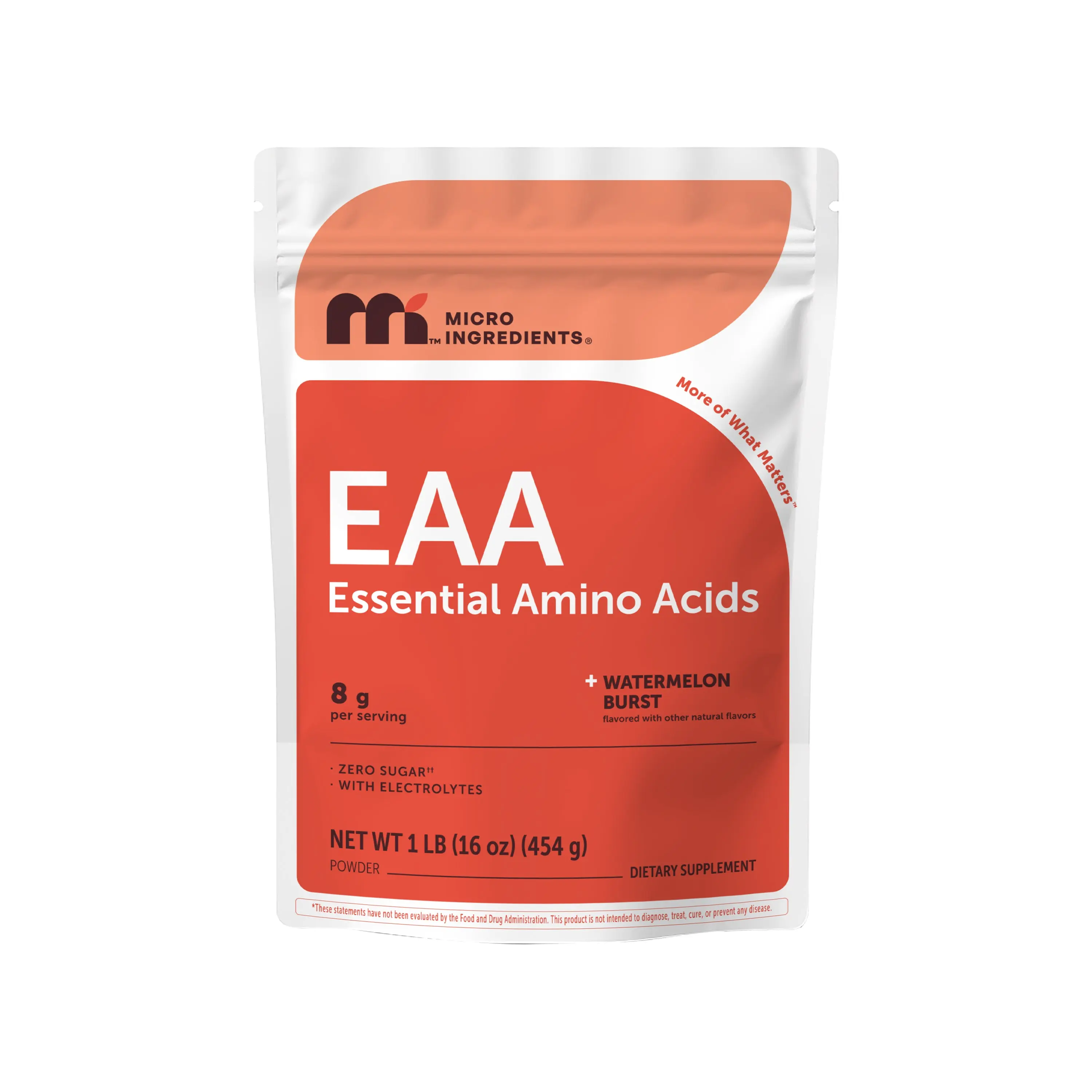 Micro Ingredients EAA 8g with Electrolytes Powder, 1 lb (Watermelon Burst Flavor) Micro Ingredients EAA 8g with Electrolytes Powder, 1 lb (Watermelon Burst Flavor)